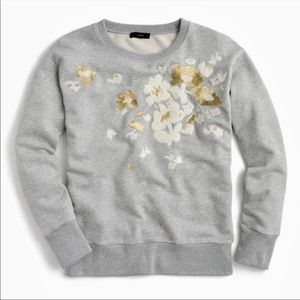 J Crew Embellished Sweatshirt Size Medium